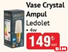 LEDOLET VASE CRYSTAL AMPUL 4 W fiyat ve kampanya bilgisi